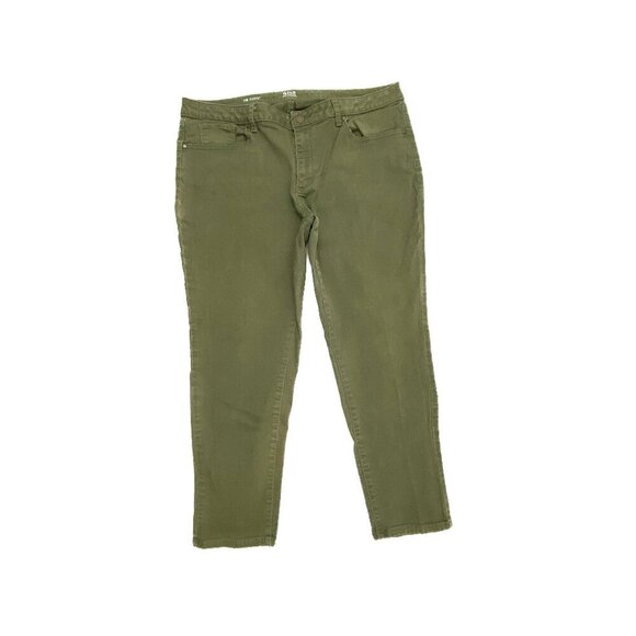 Ana Skinny Ankle Women's size 18 Green Denim jeans - Picture 1 of 4